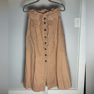 Everlane Gingham Skirt XS, new with tags